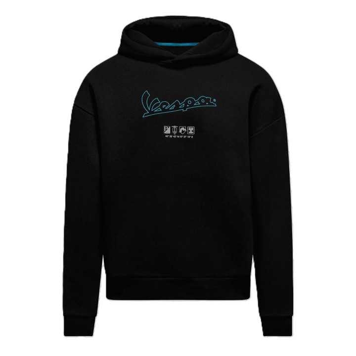 Vespa - Hoodie Dec Collection Jet Black