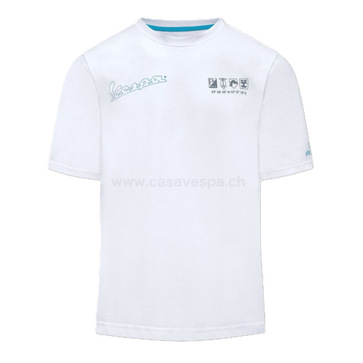 Vespa - T-Shirt Dec Collection Holy White