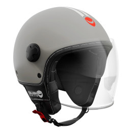 Casque Jet - Helmo  Veloce Dove Grigio/Bianco E6