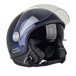 Casque Jet - Max Djet J Blu Notte Lucido E6