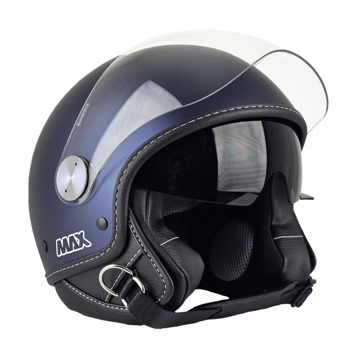 Casque Jet - Max Djet J Blu Notte Opaco E6