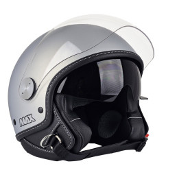 Casque Jet - Max Djet J Grigio Chiaro Opaco E6