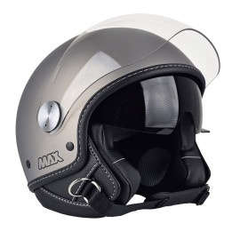 Casque Jet - Max Djet J Grigio Piombo Opaco E6