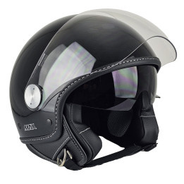 Casque Jet - Max Djet J Nero Profondo Lucido E6