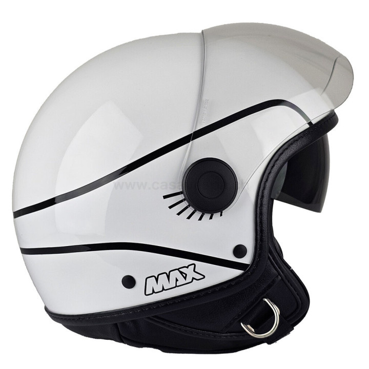 Casque Jet - Max Infinity Bianco Lucido E6