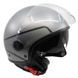 Casque Jet - Max Infinity Grigio Opaco E6