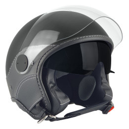 Casque Jet - Max Trendy Vision Nero Opaco/Nero E6