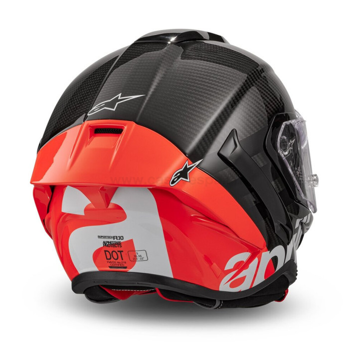 Casque Intégral - Aprilia Carbon Throttle HLM E6 noir/rouge