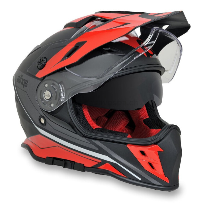 Casque Intégral - Aprilia Multiroad Black/Red E6