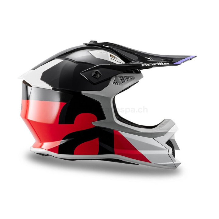 Casque Intégral - Aprilia Wheelie White/Red E6