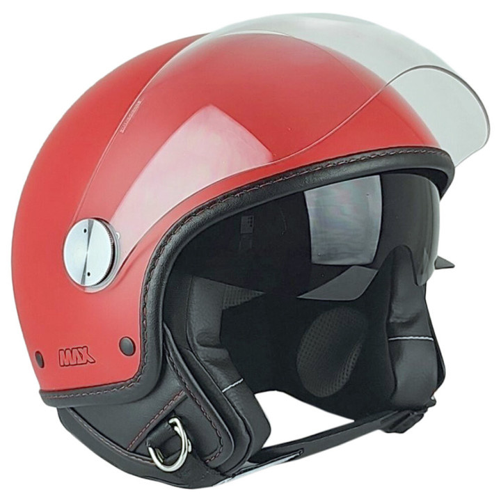 Casque Jet - Max Djet J Rosso Tramonto Opaco E6