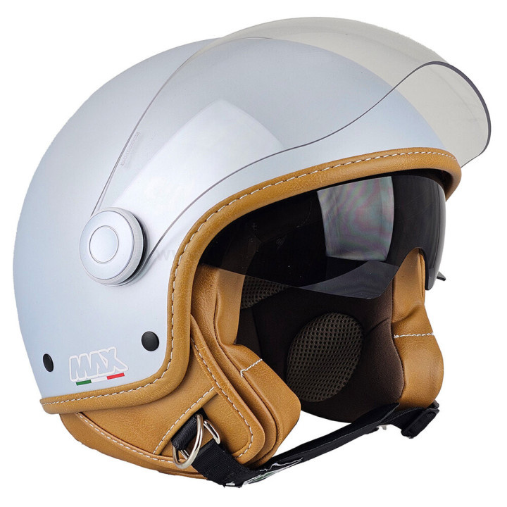 Casque Jet - Max Majesty Grigio Perla Opaco E6