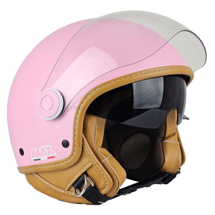 Casque Jet - Max Majesty Rosa Cipria Opaco E6