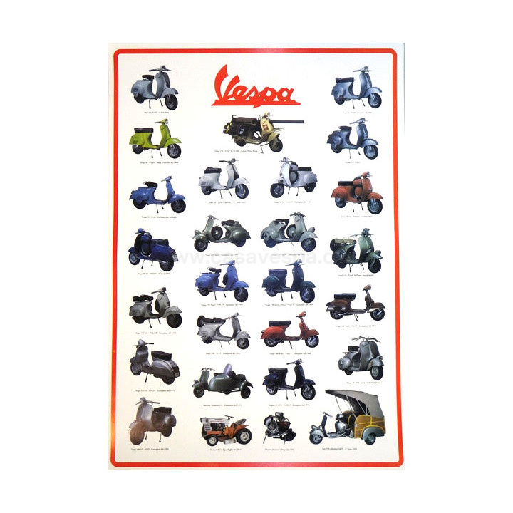 Poster Vespa modèle II